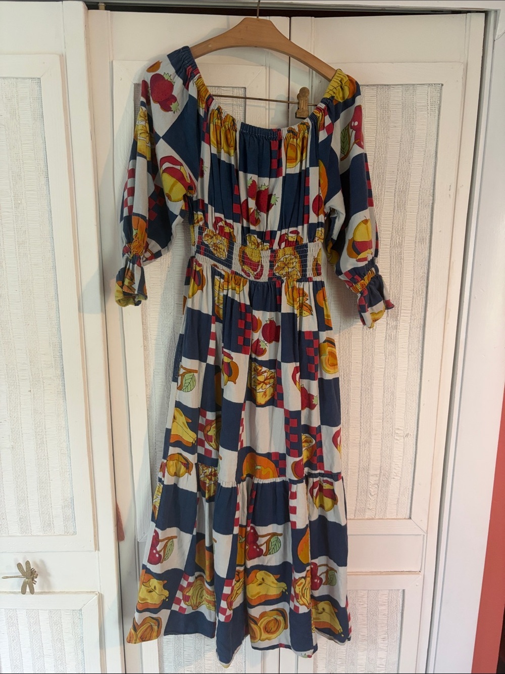 Damson Madder Winifred Fruit Midi Dress sz 10 - Picture 9 of 10